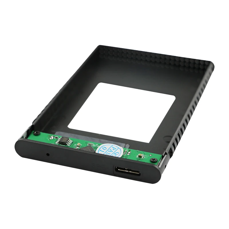 2 5 дюйма sata hdd корпус черный алюминий с черной/синей застежкой молнией жесткий