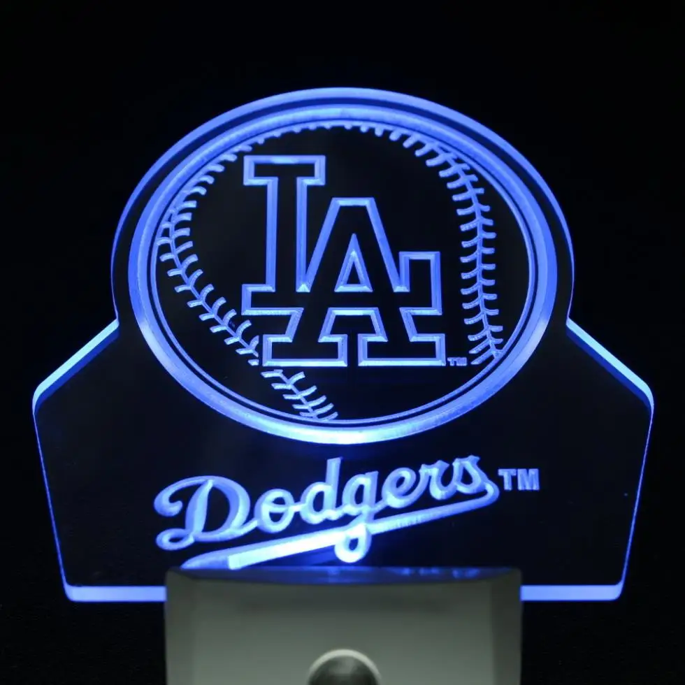ws0102 Los Angeles Dodgers Baseball Day/ Night Sensor Led Night Light