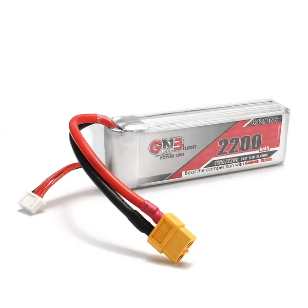 

GAONENG GNB 11.1V 2200mAh 3S 110/220C Lipo Battery for RC Model