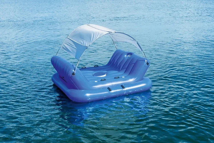 Swimming pool inflatable boat floating adult swimming floating row summer rest water toys and water pumps