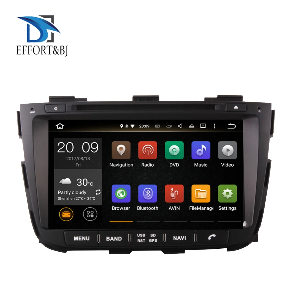 Clearance 4G+64G android 9.0 car dvd for kia sorento 2013 2014 car radio gps navigation with steering wheel control camera Tape recorder 0