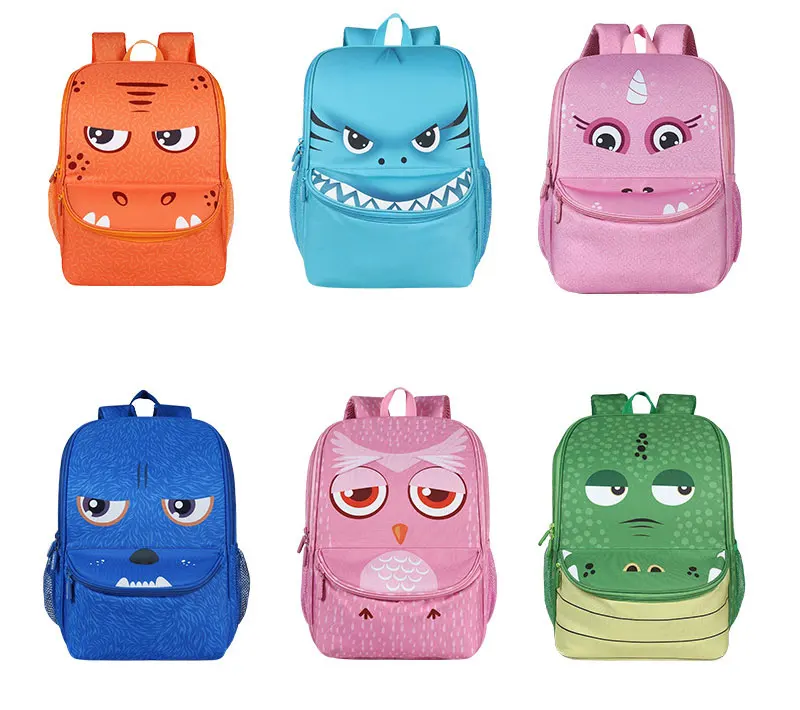 Мультяшная Акула, единорог, крокодил, животные для мальчиков и девочек, детская школьная сумка для начальной школы, Большие Школьные сумки 1-3 класса, детский студенческий рюкзак
