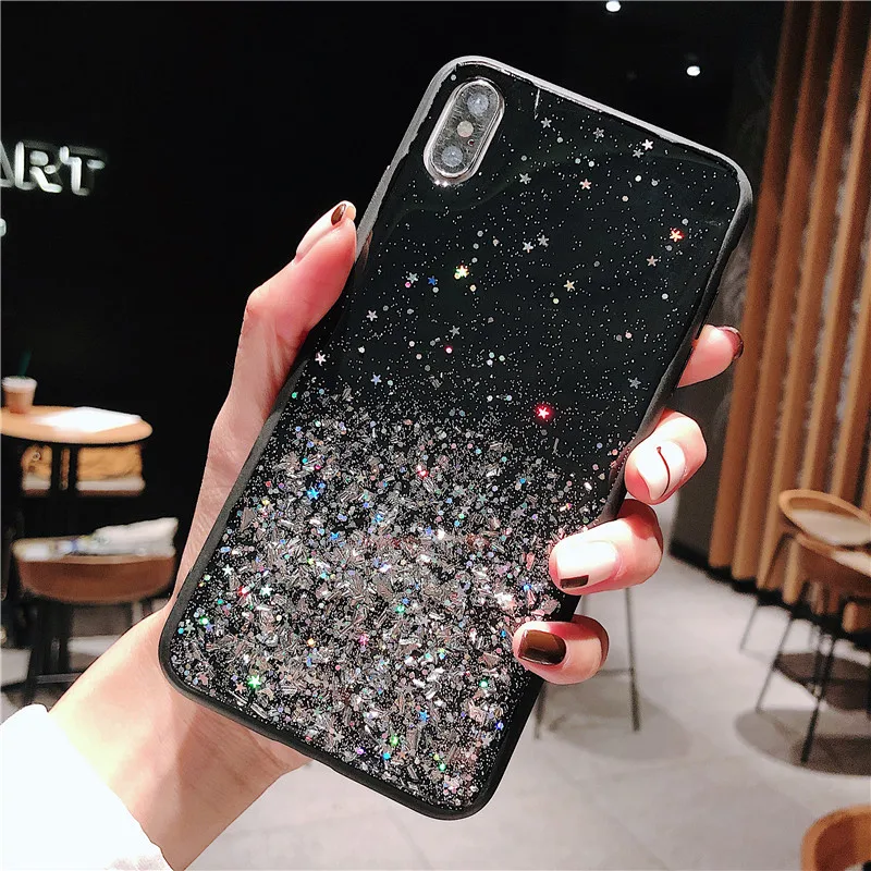 

Diamond Glitter stars Sequin case For Xiaomi Redmi 7 Note 7 Case Cover For xiaomi mi 8 Lite mi 9 5X 6X MIX 2S MAX3 A2 LITE Case