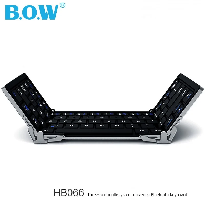 Складная Универсальная Портативная Bluetooth 3 0 клавиатура BOW HB066|bluetooth 3.0 keyboard|keyboard