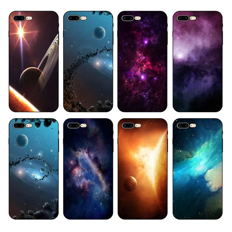 HOUSTMUST Magical Universe Soft Silicone Phone Cover Case For iPhone 7 7plus 8 8plus X XS XR max 5 5s 6 6S 6plus | Мобильные