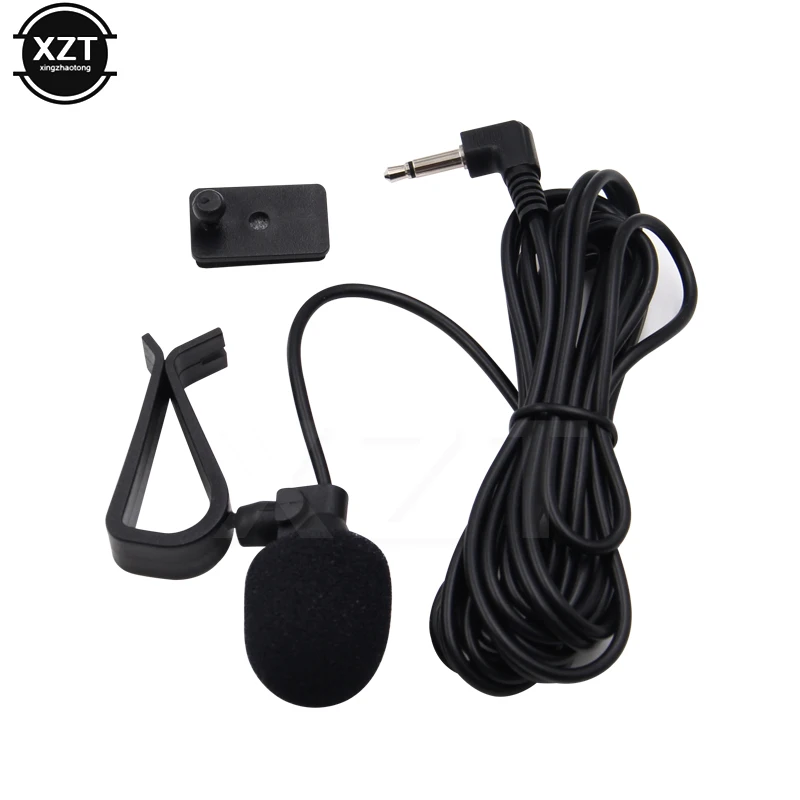 

car navigation 3.5mm Jack Plug Portable Clip-on Mini Car Audio Microphone Wired Mic Mono External Microphone For Auto DVD Radio