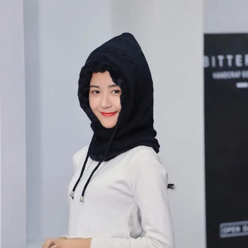 127 Зимний теплый плюшевый шарф, шапка, комплект из двух предметов, мужские модные трикотажные шапки без полей шапки, костюмы, головная одежда, аксессуары для девочек и мальчиков - Цвет: 127