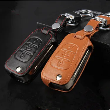 

car Leather Key Cover key holder for KIA K2 K5 K3 KX3 K4 Cerato Soul Forte Sportage SORENTO Ceed Mohave key case bag keychain