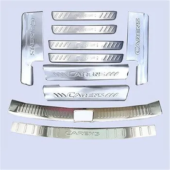 

stainless steel Rear Bumper Car door cover inside and outside door sill plate for kia carens 2013-2018 car-styling