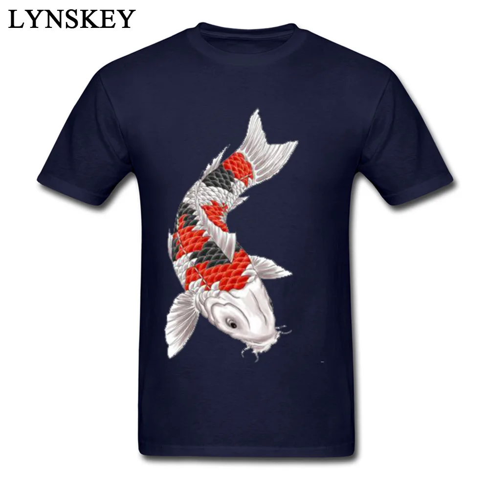 Special Design Summer/Fall 4-2-fish-tattoos-picture Short Sleeve T Shirts 100% Cotton Crew Neck Men's Tops Shirt Print Sweatshirts 4-2-fish-tattoos-picture navy