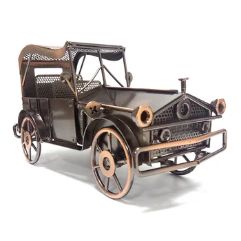 

Creative Home Decoration Alloy Car Model Crafts Ornaments Vintage Metal Car Figurines Wine Cabinet Display Furnishing Articles