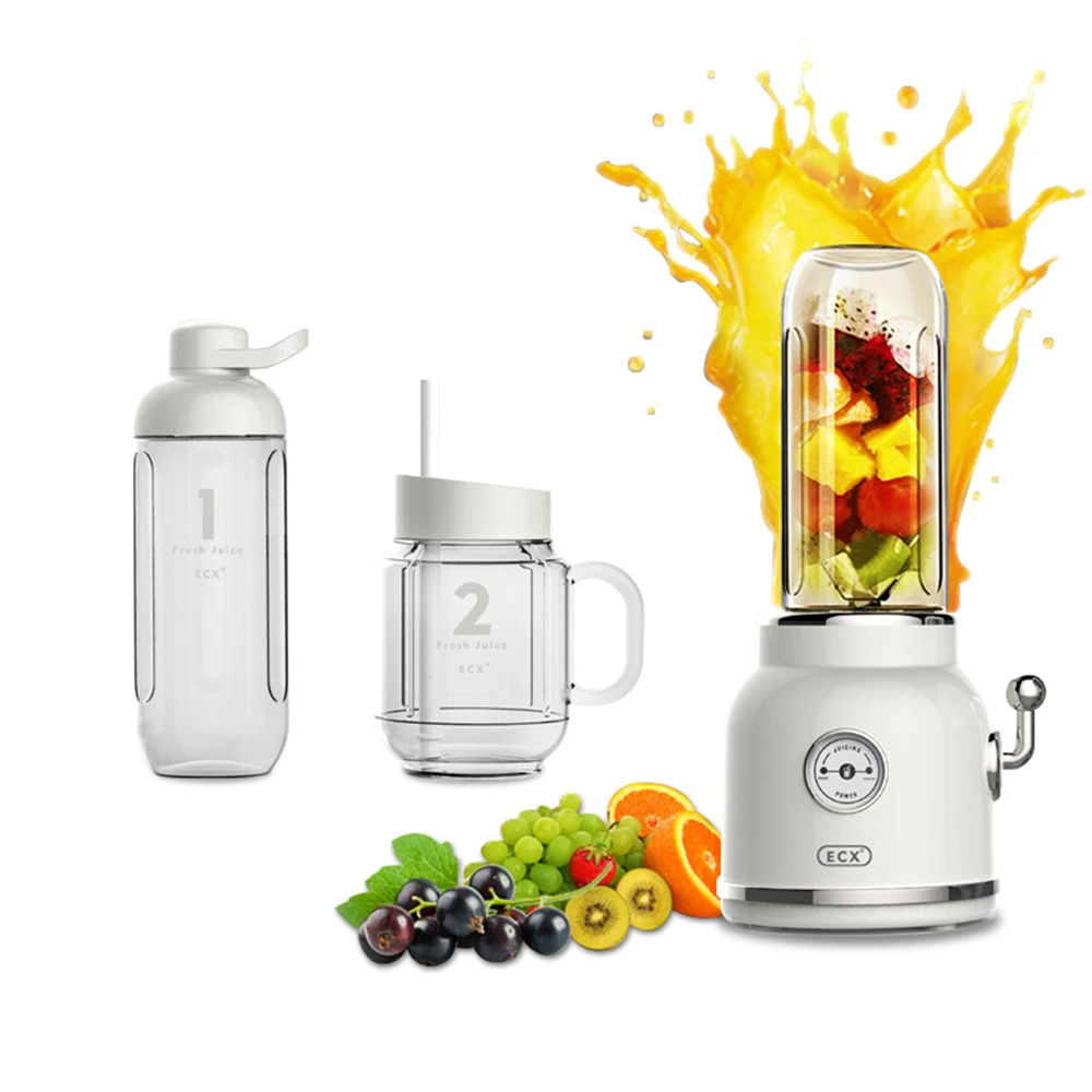 

2018 New Arrival Mutifunctional Electric Portable Retro vegetable and fruits Juicer milkshake, stir, crushed ice machine 1Pcs