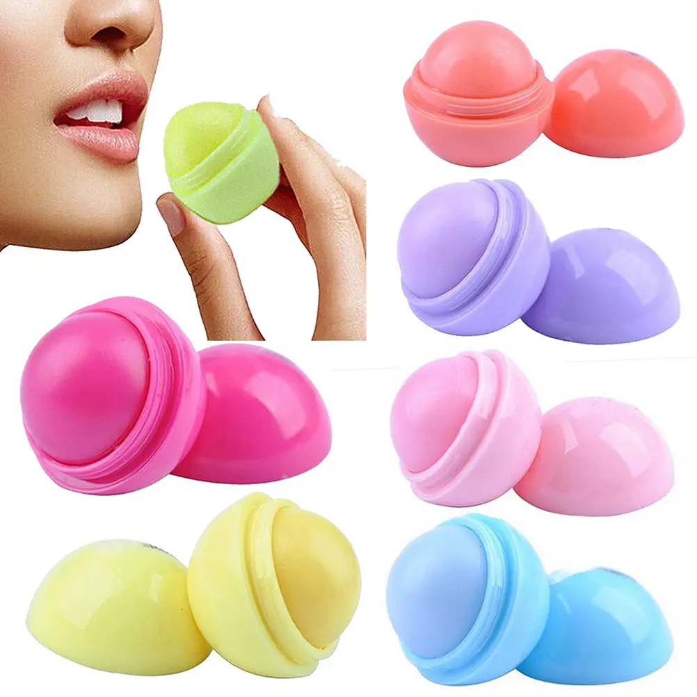 

6 Colors Sweet Taste Embellish Ball Lip Balm Lipstick Lip Protector Lip Ball Makeup Lipstick Gloss Cosmetic Accessory