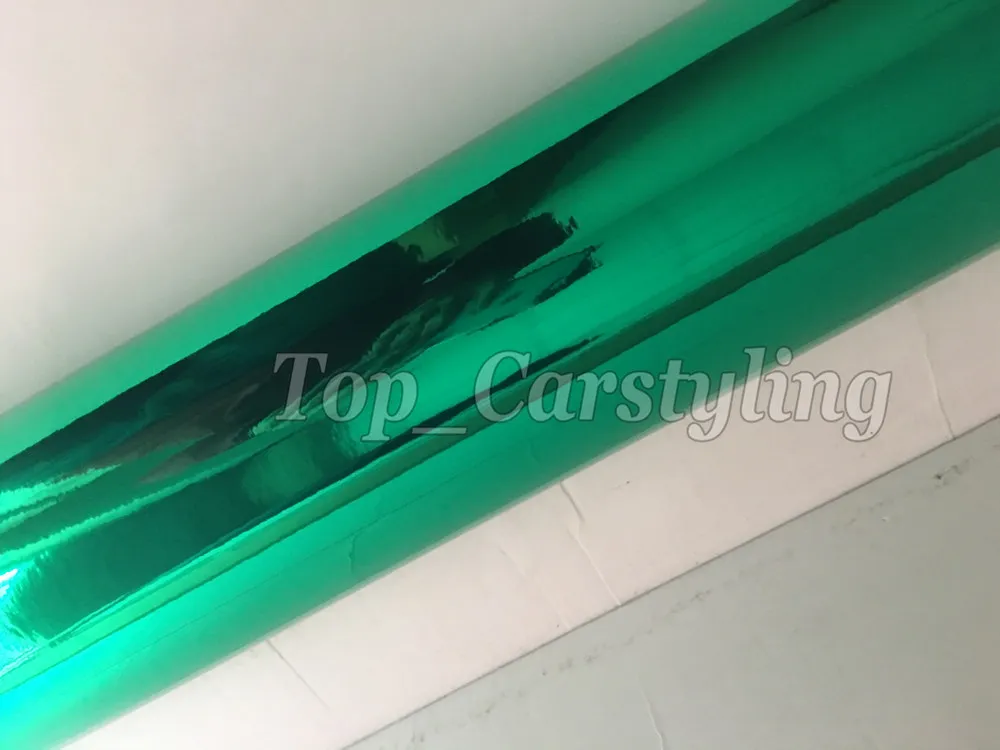 light green tiffany chrome stretch car wrapping film (2)