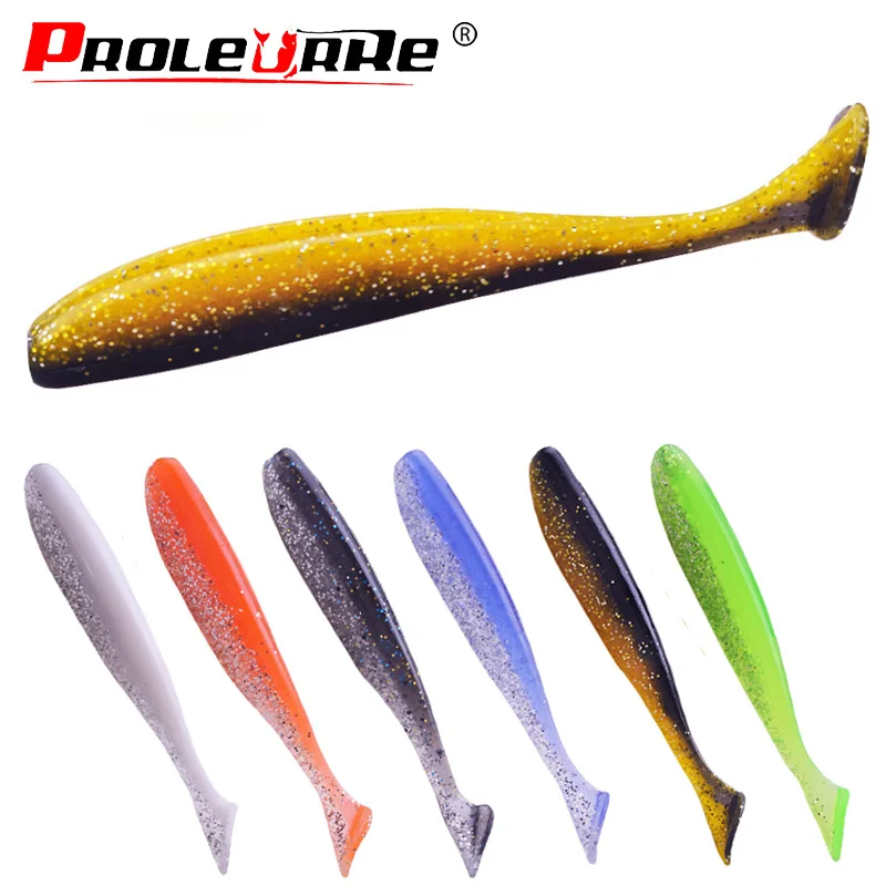 

6PCS Jig Head Soft Lure 8.5cm 4.5g Artificial Fishing Bait Abdomen open Paddle Tail Swimbait Bass Minnow Rubber Lures