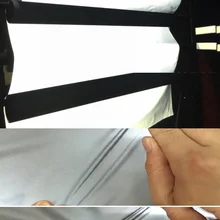 Эластичность EN471 экологический Стандартный складной без трещин односторонний яркий серебристый эластичный светоотражающий материал