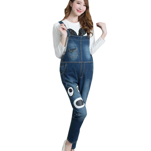 Buy Blue Maternity Denim Overalls Rompers High Waist