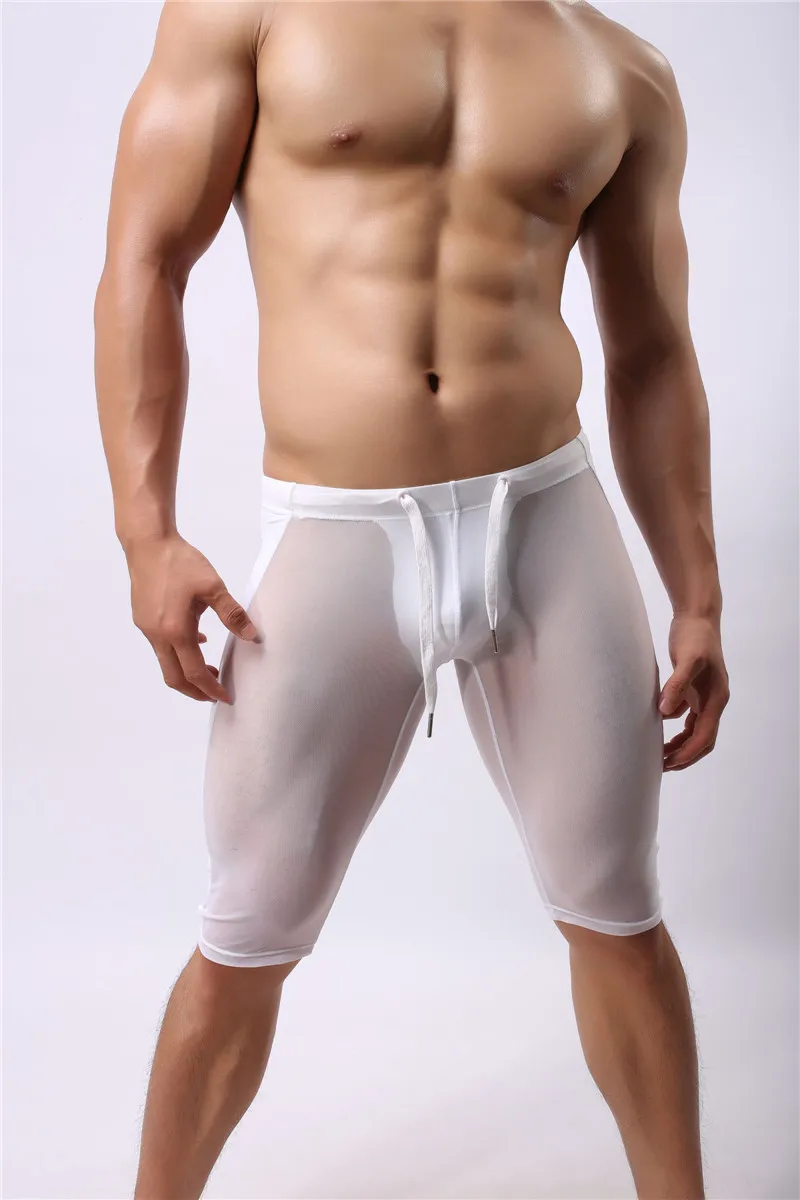 Бренд Brave person для мужчин s m esh SportsTrunks фитнес боксеры брюки для йоги Размер s m l xl# FY32 - Цвет: Белый
