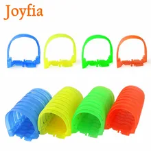 8/32 pièces Rougeoyante Pistes De Course Qui Se Plient Flexible & Glow avec LED Jouets Enfants Voiture Set Accessoires Tunnel Costume Pour 6cm Largeur Piste