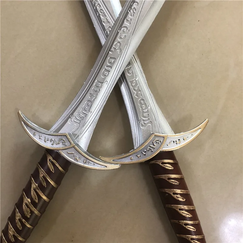 1:1 Movie Cosplay Sword 72cm Gold Sting The Hobbit Frodo Baggins Sword Kids Gift Safety PU Material