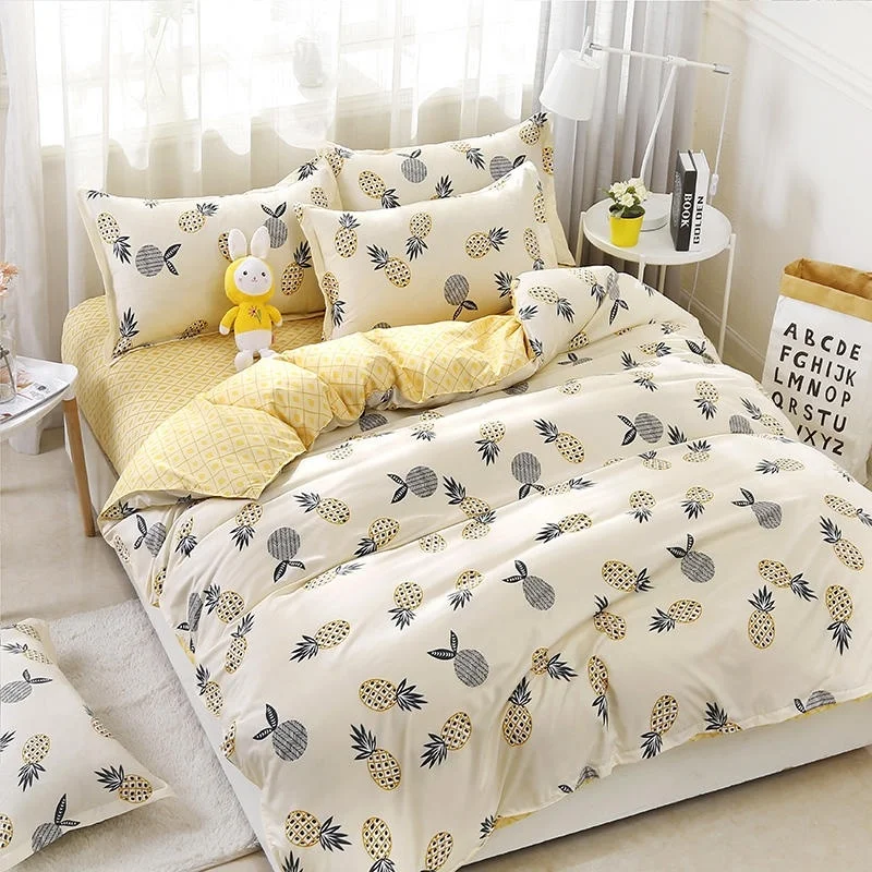 Sisher ананас набор постельных принадлежностей пододеяльник наборы с наволочкой один двойной королева двуспальное одеяло комплект постельного белья дети