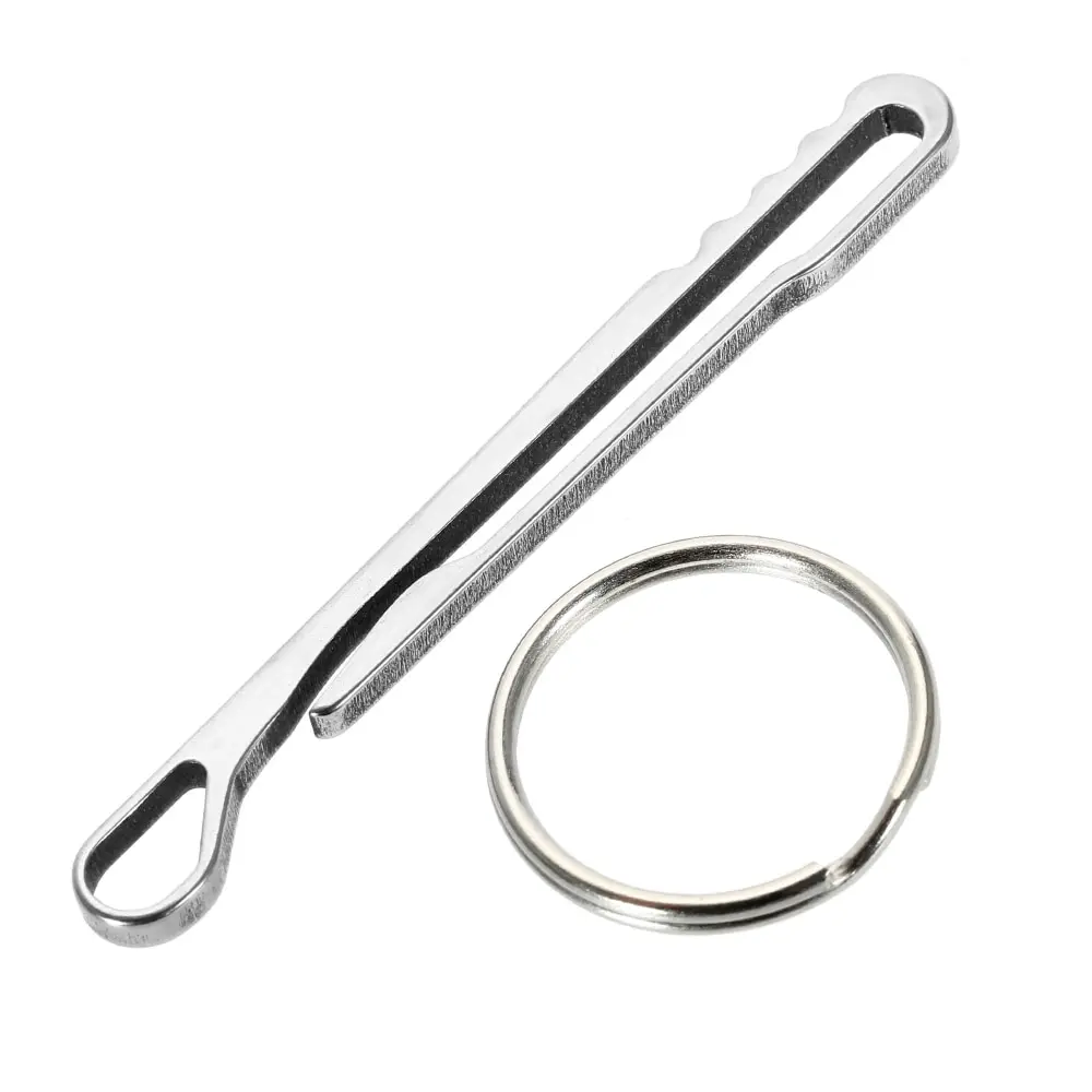 

Outdoor Stainless Skull EDC Survival Pocket Tool Portable Ring Buckle Locking Carabiners Spring Snap Clips Key Chain Double Ring