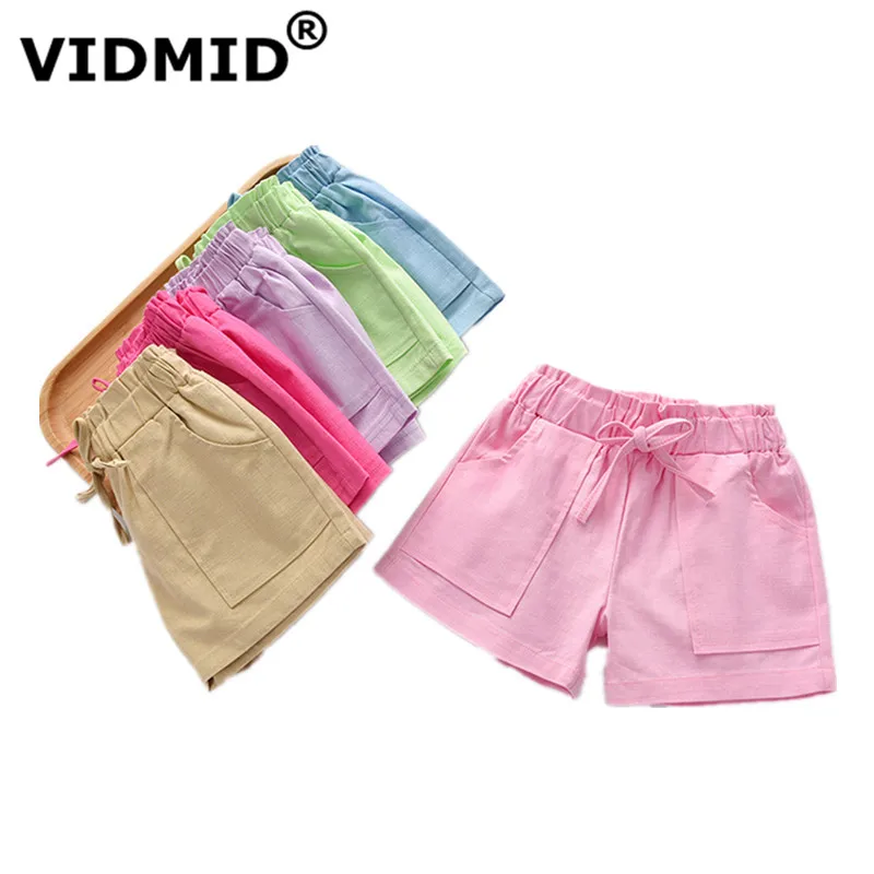 

VIDMID baby girls shorts trousers for kids girls shorts children's cotton candy colors baby boys beach shorts kids pants 7069 01