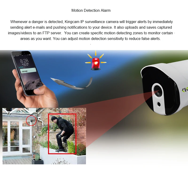 Kingcam 3.6 мм 6 8 объектив 4MP металла безопасности 48 В POE IP Камера Товары теле и