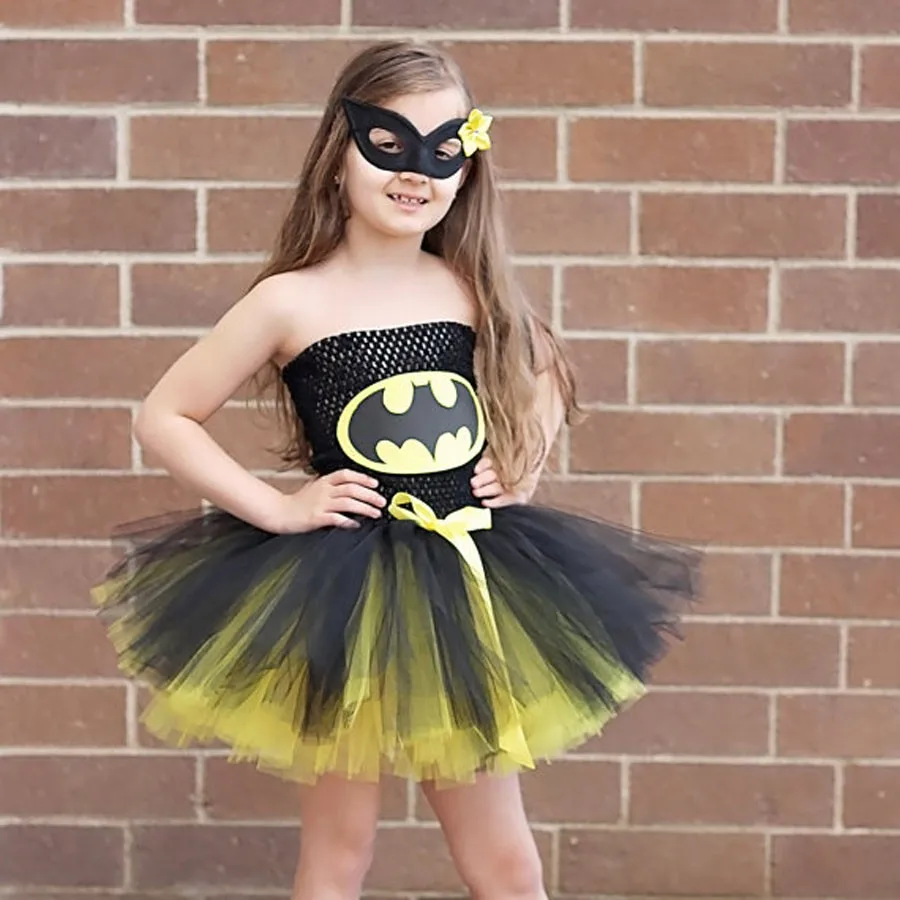 Vestido tutú inspirado en superhéroe para niña, disfraz de Batman Superman  para Mujer Maravilla, vestido de utilería para fotos, regalo de cumpleaños  de Halloween TS089 - AliExpress Novedad y uso especial