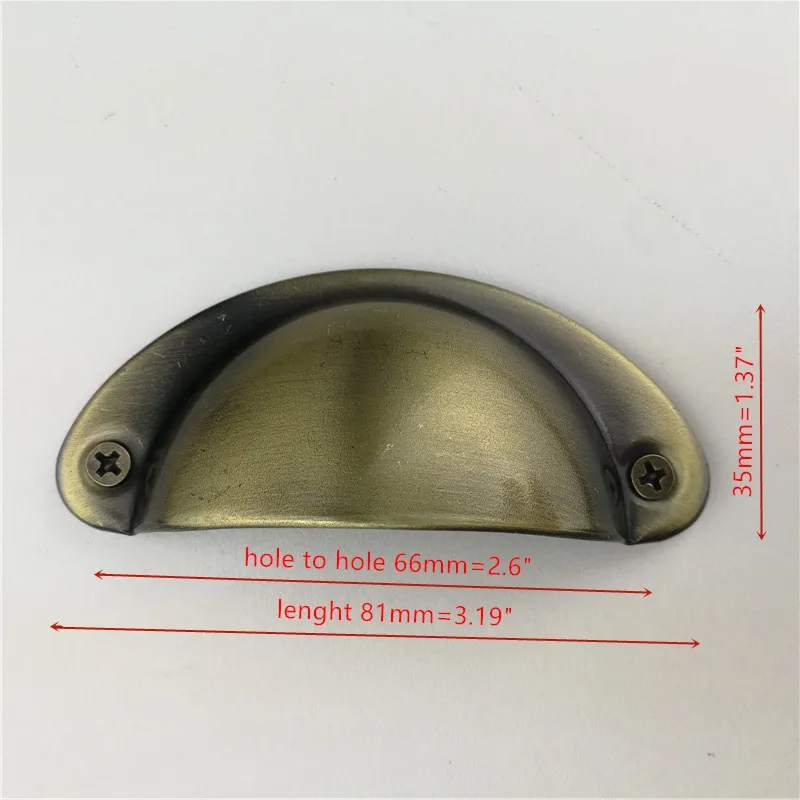 2 шт./лот Ретро металлический для ящика кухонного шкафа дверные ручки и мебельные ручки ручной работы антикварный шкаф латунные ручки