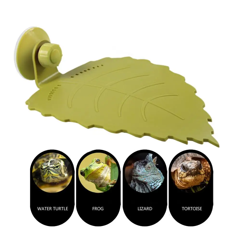 

Multi-purpose Reptile Turtle Drying Platform Turtle Leaf Float Aquarium Decoration Rest Area With Suction Cup Easy To Climb
