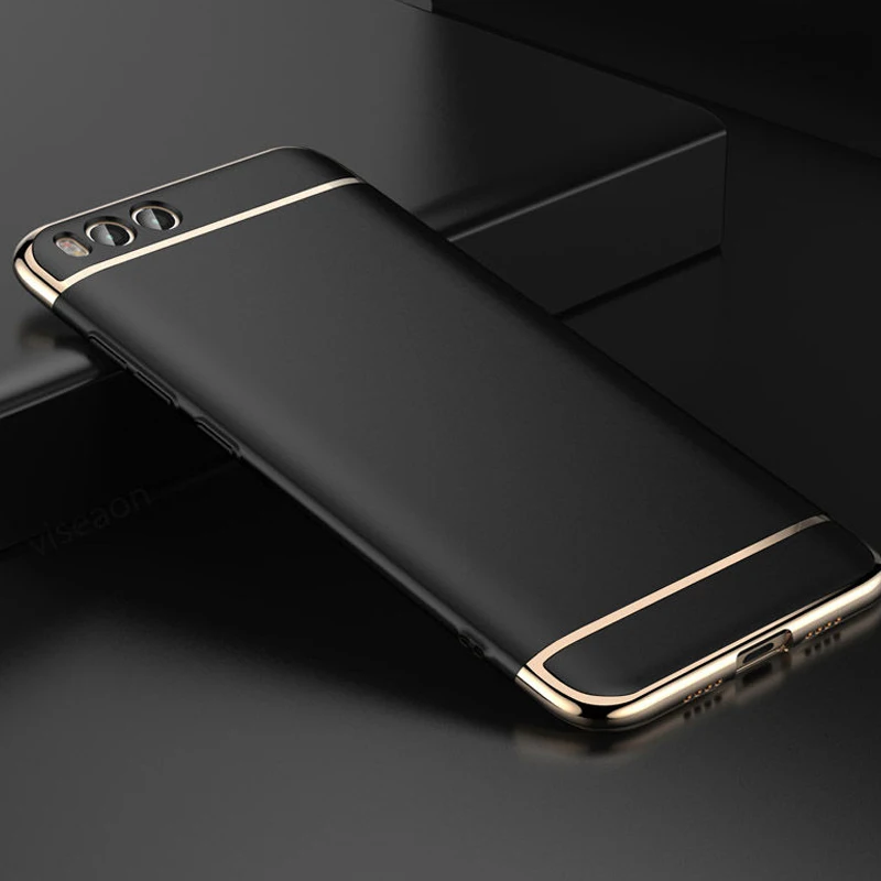 Чехол для Xiaomi Mi 6 Plus 3 в 1 позолоченный чехол задней панели телефона Mi6 жесткий