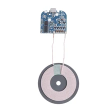 1 шт. DIY стандартные аксессуары модуль передатчика катушка печатная плата портативный 5 Вт Qi Быстрая зарядка беспроводное зарядное устройство pcba