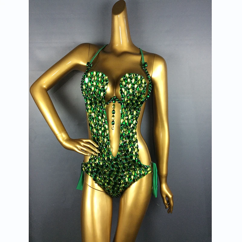 

Hand Beaded Belly Dance and Samba Costume one-piece garment