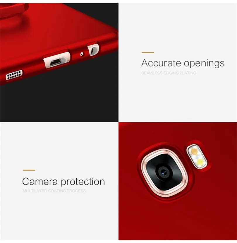 Для samsung Galaxy C5 C7 C9 чехол 360 полная защита Матовая Жесткий Тонкий задняя крышка телефон Корпус для Galaxy C5 c7 Pro C5000 случаях