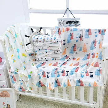 

Newborn Baby Blankets Angel Wings Printed Bamboo Baby Bedding Wrap Infant Swaddle Bath Towel For Newborns Baby Swaddles Cotton