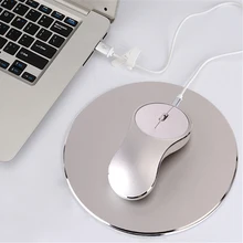 Rechargeable Mouse 1600DPI 2 4G Wireless Mice Aluminum Alloy Ergonomic Gaming Mouse with Round Mice Pad