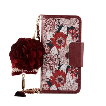 

Retro Sunflower Rose Flower Leather Handbag Flip Wallet Case for iPhone 11 Pro Max 11 Pro Xs Max XR X 8 7 6s Plus for Samsung Note 10 Plus Note 10 Cover