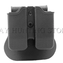 Тактический двойная магазинная чехол для пейнпола Охотничий пояс двойной мешочек для детей в возрасте от 9 мм GL 17 21 M9 кобура