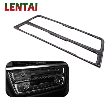 

LENTAI Auto Car Styling Carbon Fiber Air Condition CD Panel Frame Sticker For BMW F30 F35 3 Series GT 320i 325i 328i Accessories