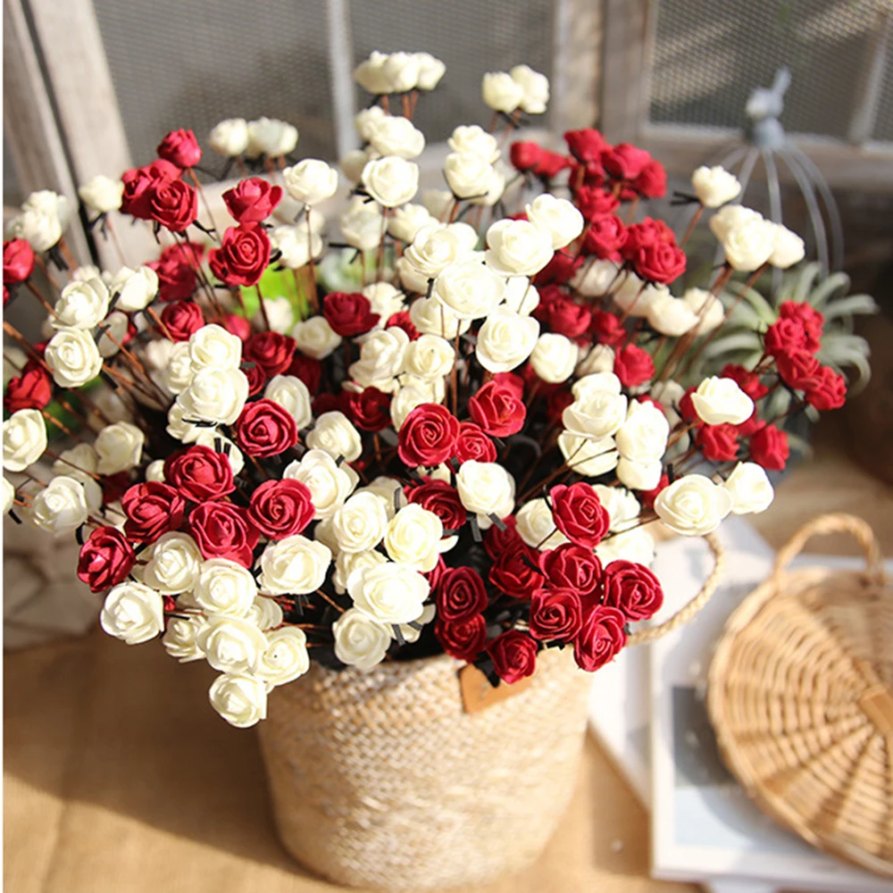 Мелкие искусственные цветы для декорирования