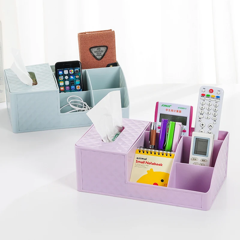 Fashion Desktop Storage Box Plastic Dresser Table Storage Box For