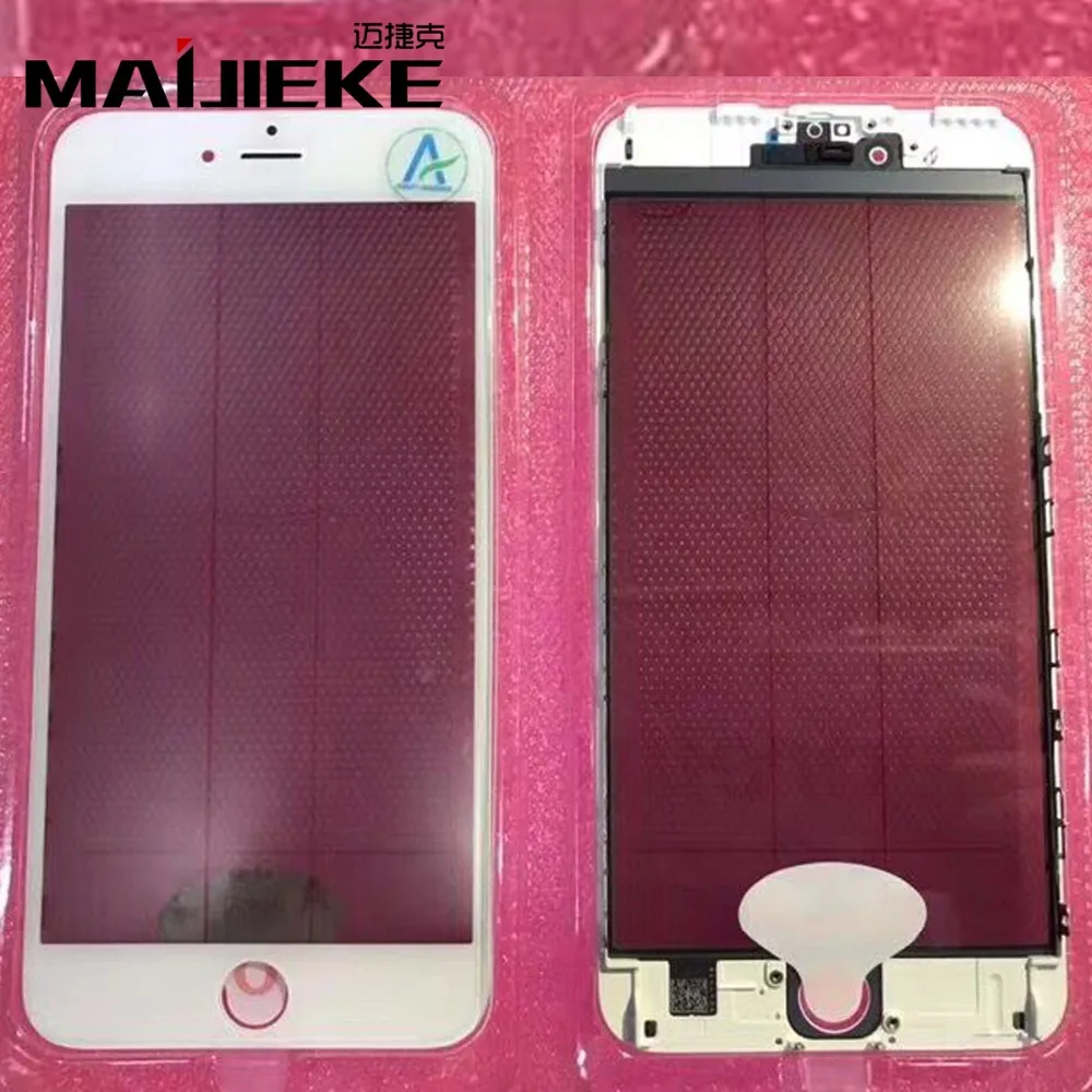 MAIJIEKE оригинальный 4 в 1 для iPhone 8 plus 7 6s 6 5 5s экран Переднее внешнее стекло с рамкой OCA