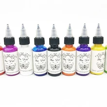 9 шт. 30 мл профессиональные чернила для татуировки 9 набор цветов 1 унций 30 мл/бутылка пигмент для татуировки набор модный макияж косметические инструменты чернила