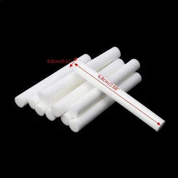 

10Pcs 8mmx68mm Humidifiers Filters Cotton Swab for Humidifier Aroma Diffuser Humidifier Replacement