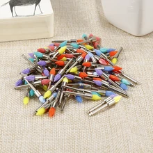 100 шт. насадка для зубной щетки многоцветная нейлоновый конус Тип кисть для полировки зубной щетки инструмент для полировки нейлоновая щетка