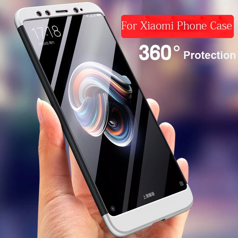 

WeeYRN 360 Full Protection Case Xiaomi mi A1 A2 5X Funda Shockproof Luxury Case Matte Hard Plastic Cover Xiaomi Redmi Note 5 Pro
