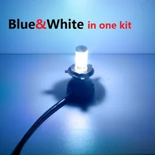 Синий H7 80 Вт 8000LM; комплект из двух предметов, 8000 K наборы светодиодных фар, H1 H3 H7 H8 H9 H10 H11 9005 9006 HB3 HB4 H16 светодиодный фар