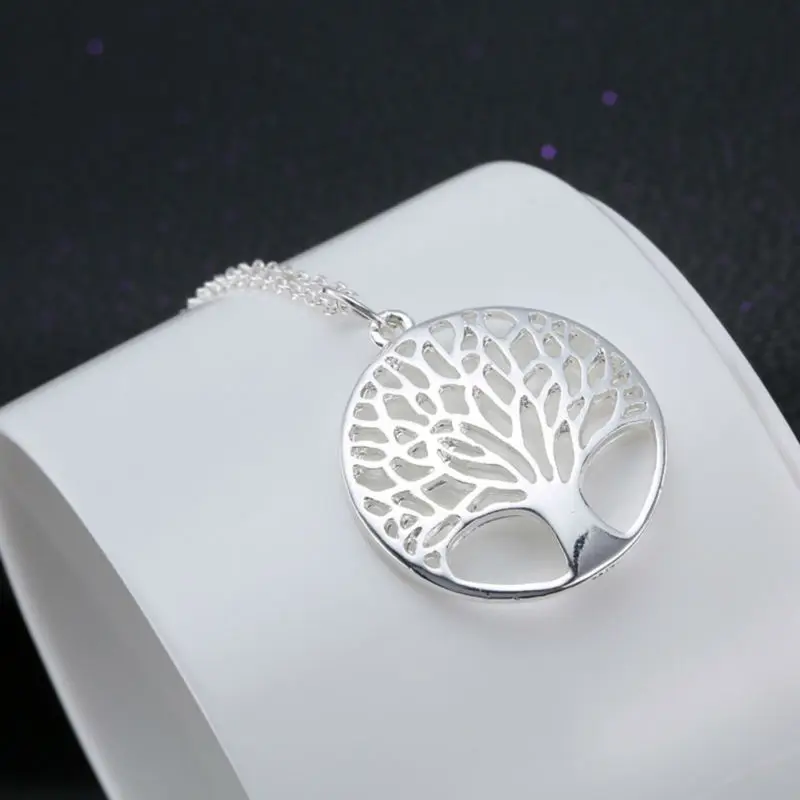 pulseras, Colgante, pendientes 925 plata encanto de árbol de la vida 12mm