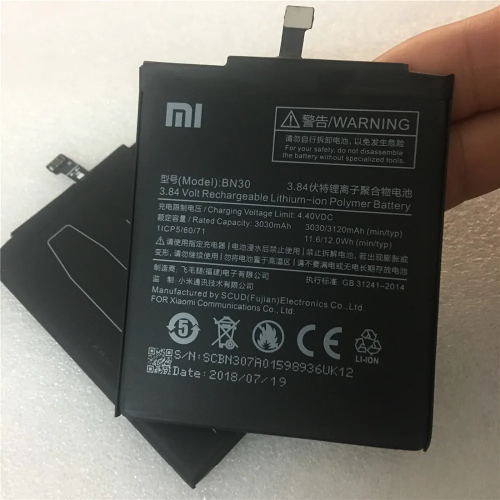 Для Xiaomi Redmi 4A батарея BN30 3120mAh для Redrice Hongmi Аккумулятор смартфон|Аккумуляторы